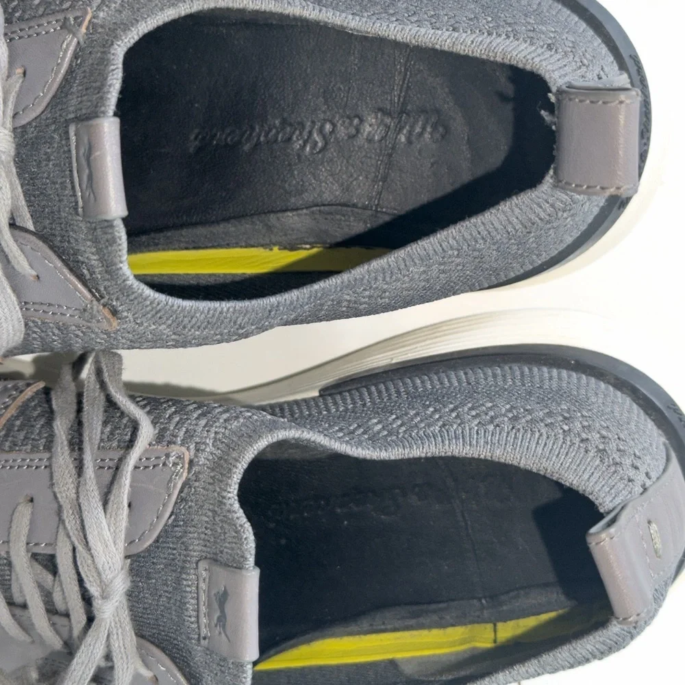 Wolf & Shepard Swift Knit Plain Toe Derby Men's Grey Lace-Up Casual Shoes Sz 11
